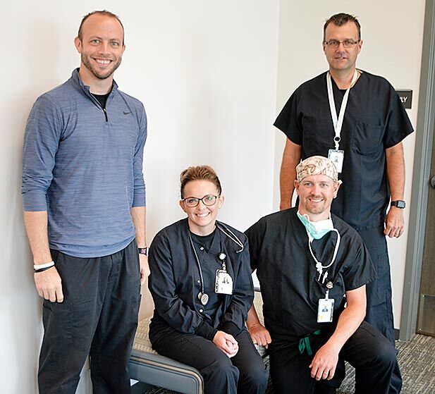Same-day knee replacement team